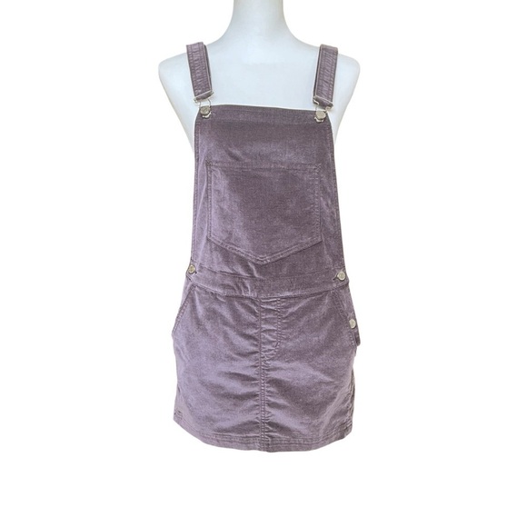 BDG Urban Outfitters NWT Purple Velvet Overall Mini Skirt Dress Size XS - Picture 11 of 11